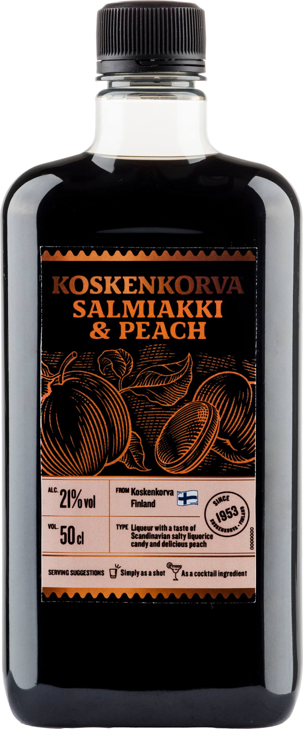 Koskenkorva Salmiakki Peach muovipullo