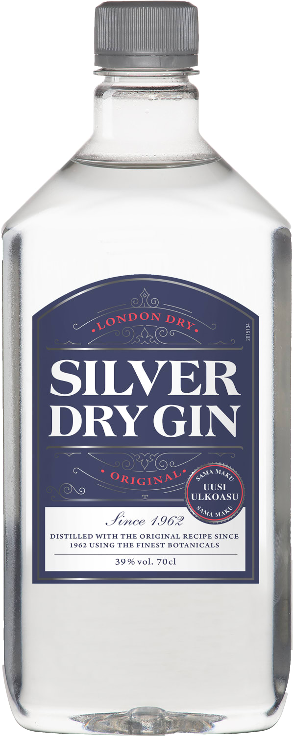 Silver Dry Gin muovipullo