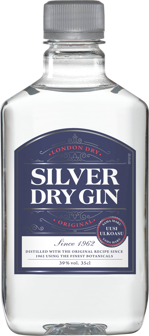 Silver Dry Gin muovipullo