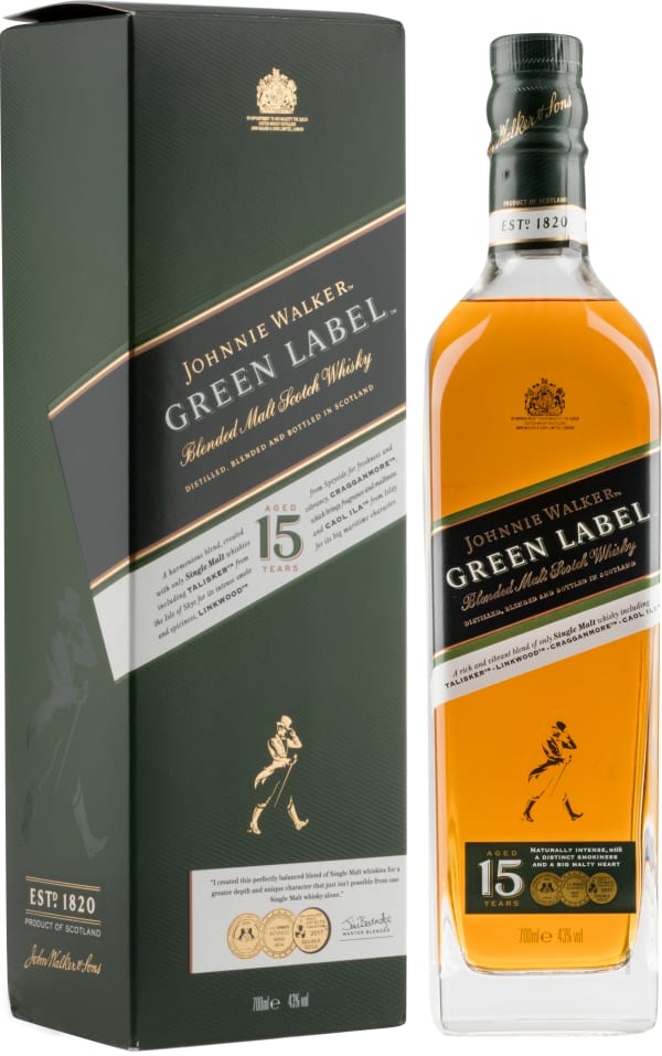 Johnnie Walker Green Label 15 Year Old Blended Malt