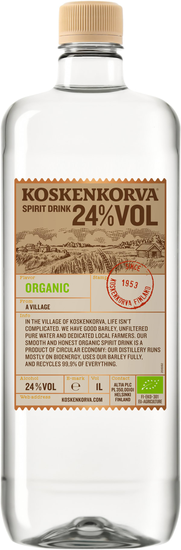 Koskenkorva Spirit Drink Organic muovipullo