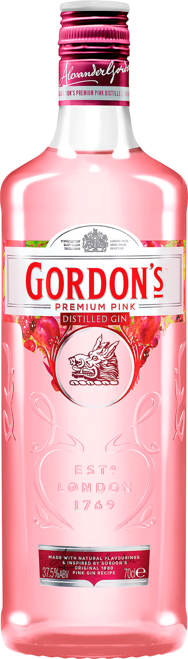 Gordons - Premium Pink Distilled Gin 70CL