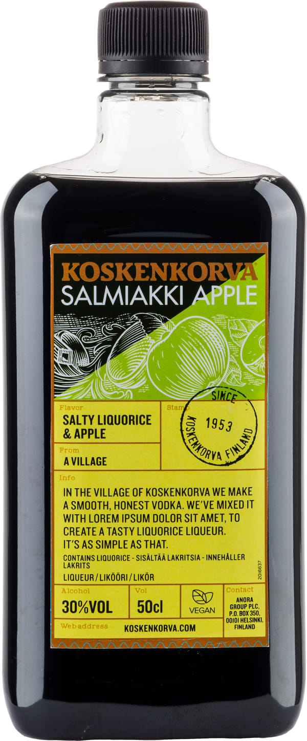 Koskenkorva Salmiakki Apple muovipullo