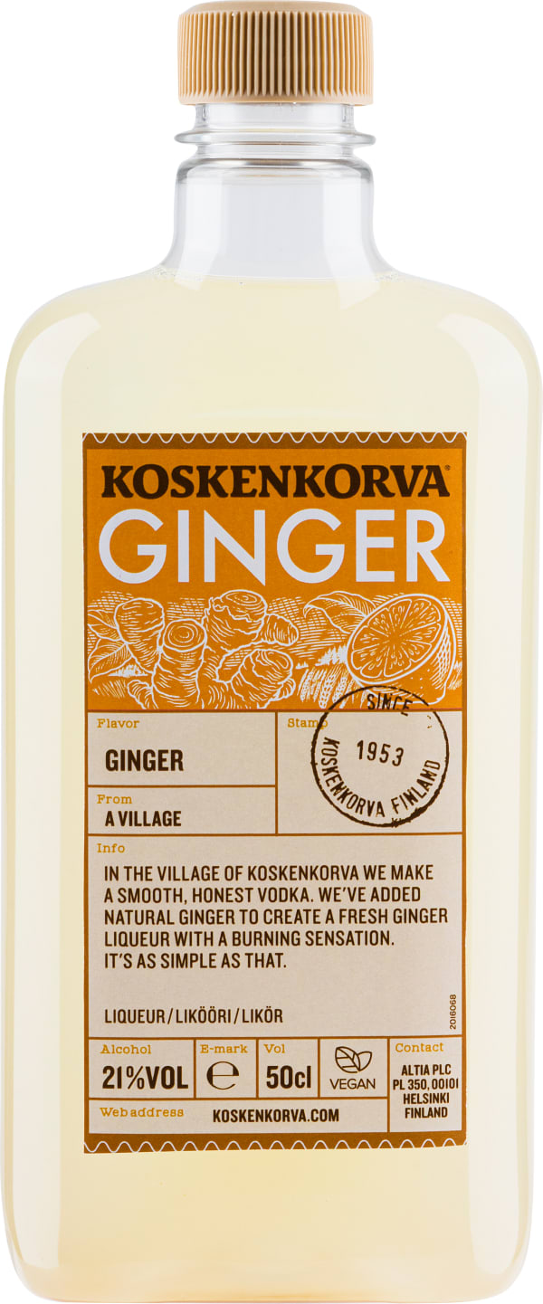 Koskenkorva Ginger muovipullo