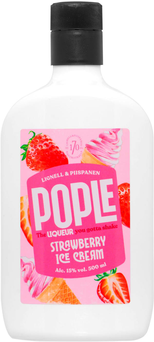 Pople Strawberry Ice Cream muovipullo