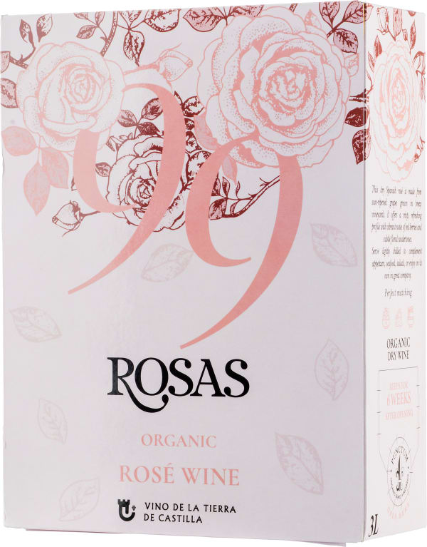 99 Rosas Organic Rosé 2025 hanapakkaus