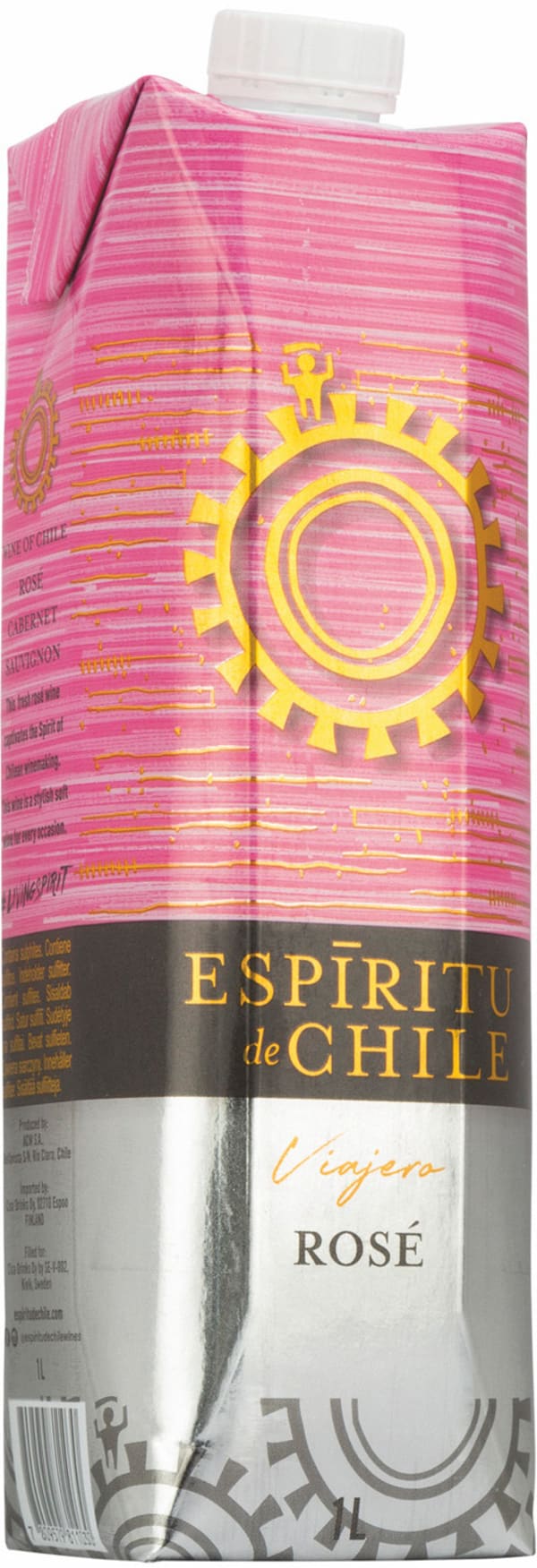 Espiritu de Chile Viajero Rose 2023 kartonkitölkki