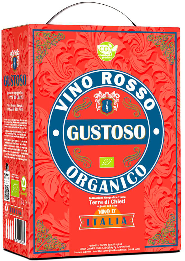 Gustoso Vino Rosso Organico 2019 hanapakkaus