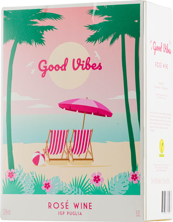 Good Vibes Rosé 2021 hanapakkaus Alko