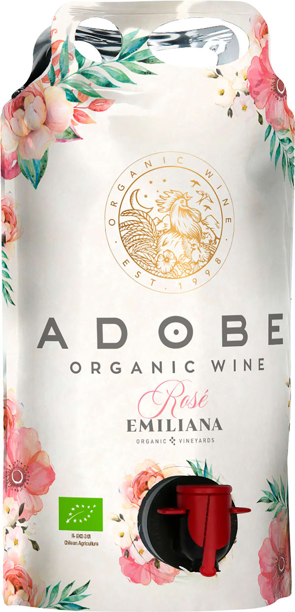 Adobe Rosé Organic 2020 wine pouch Alko