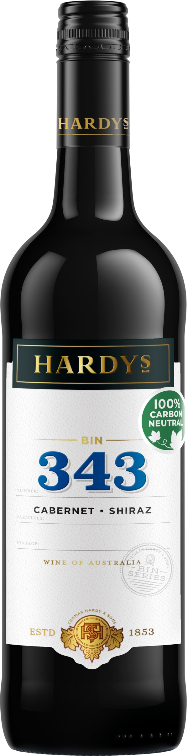 Hardys BIN 343 Cabernet Shiraz 2021