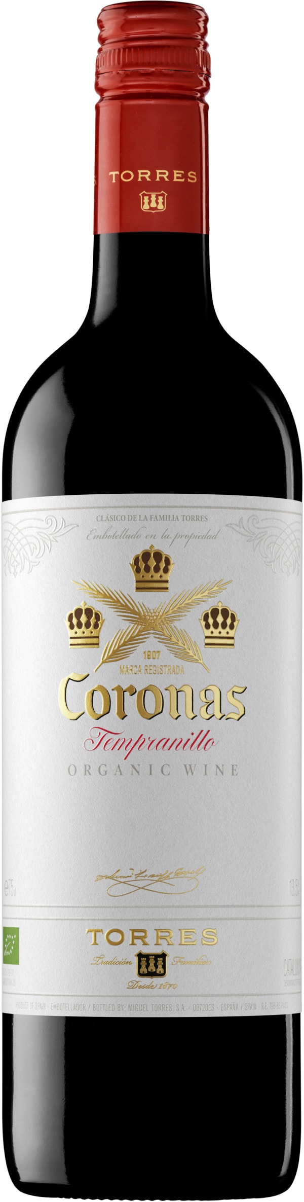 Torres Coronas Tempranillo Organic 2023