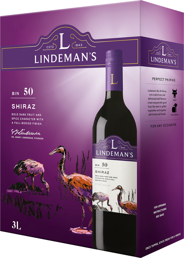 Lindeman's Bin 50 Shiraz 2022 hanapakkaus