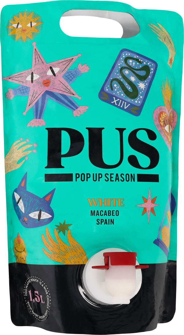 Pop Up Season White 2025 viinipussi