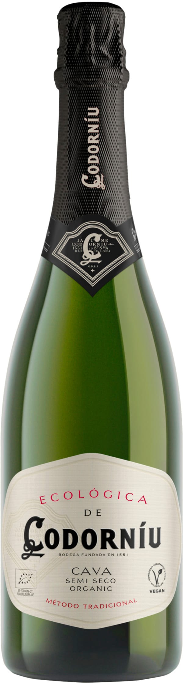 Codorniu Ecológica Cava Semi Seco kuva 1/1