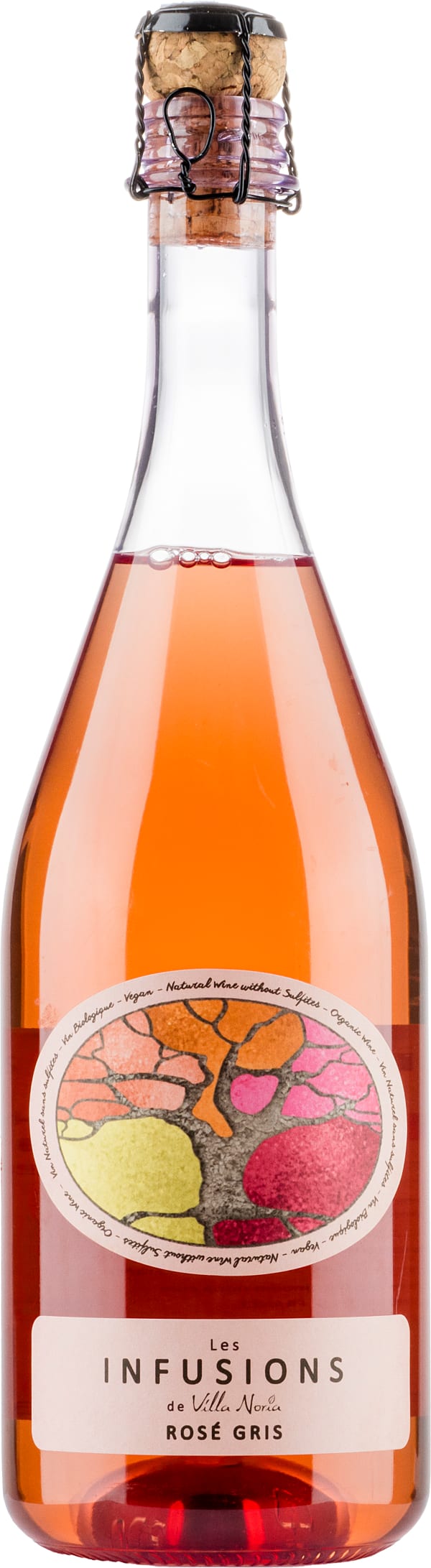 Les Infusions de Villa Noria Rosé Gris Brut 2023 muovipullo