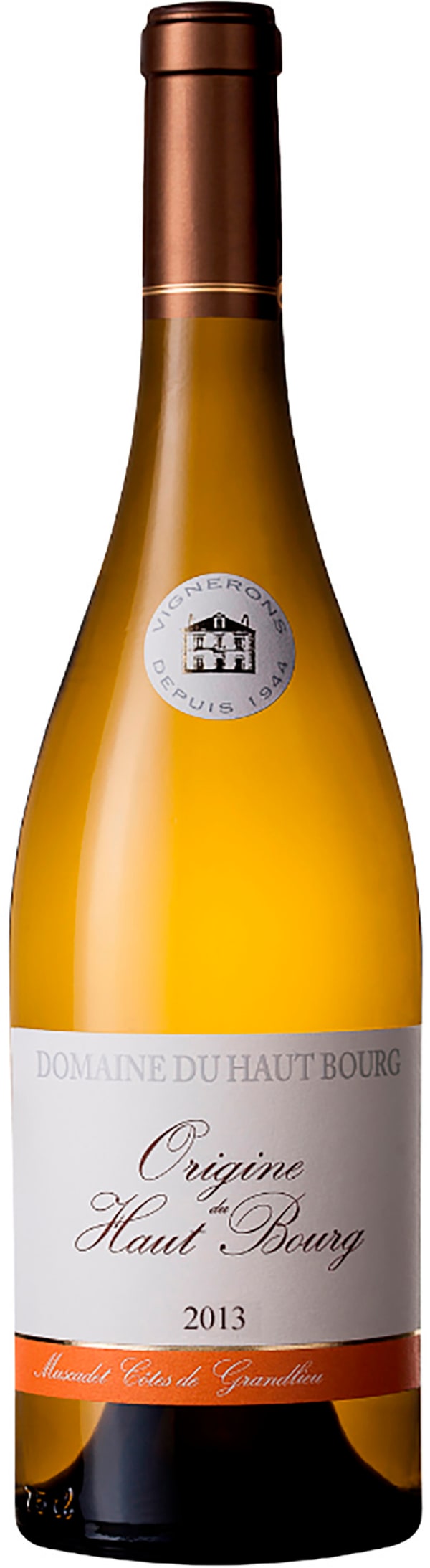 Domaine du Haut Bourg Muscadet Côtes de Grandlieu Origine 2013