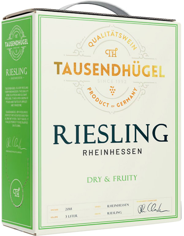 Tausendhügel Dry Riesling 2022 hanapakkaus