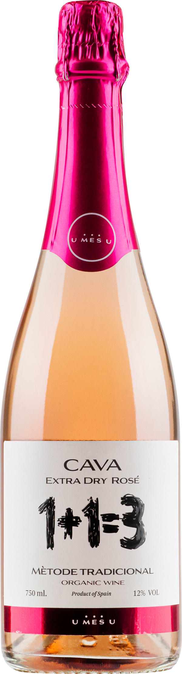 1+1=3 Organic Rosé Cava Extra Dry