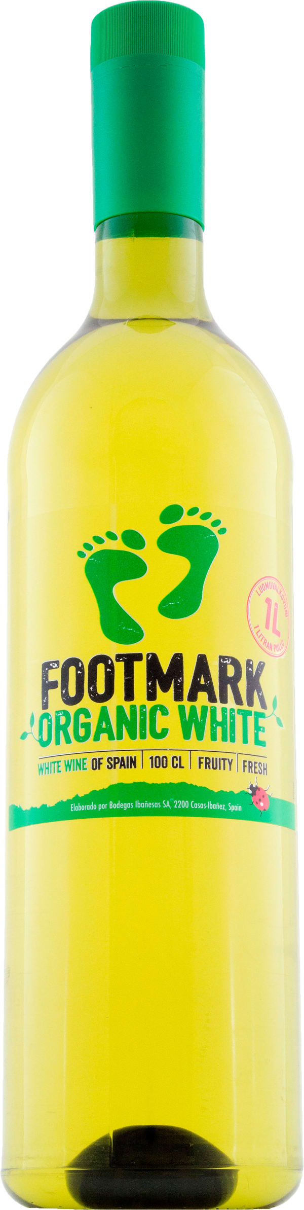 Footmark Organic White 2023 muovipullo