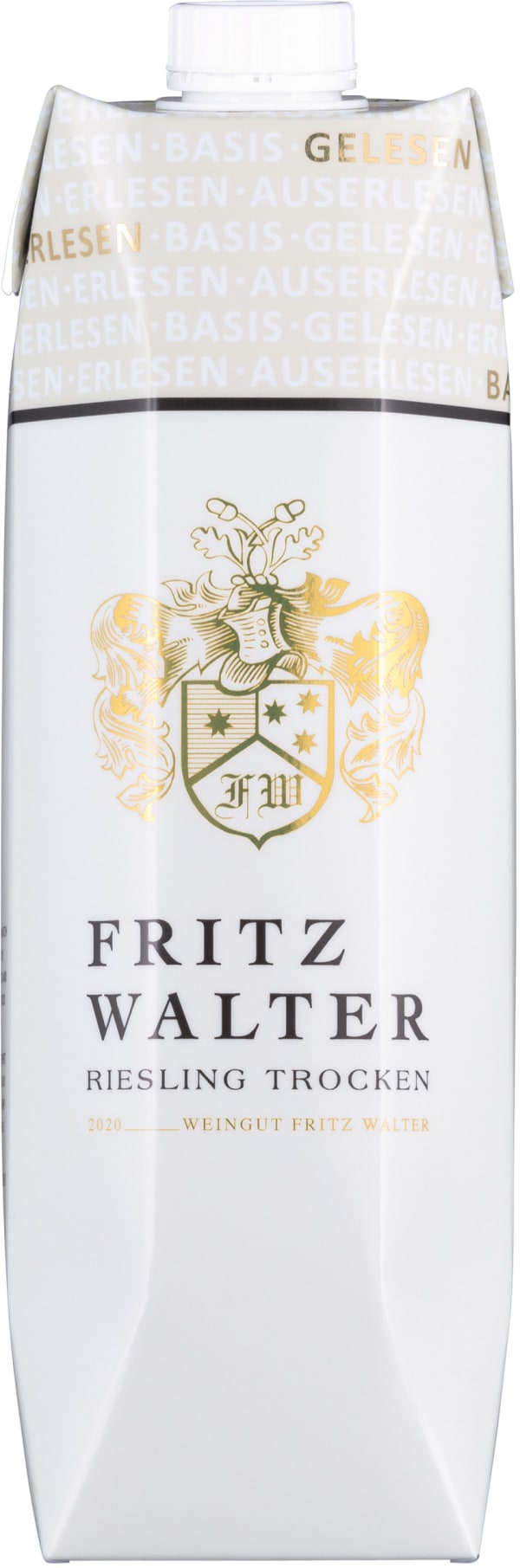 Fritz Walter Riesling Trocken 2022 kartonkitölkki