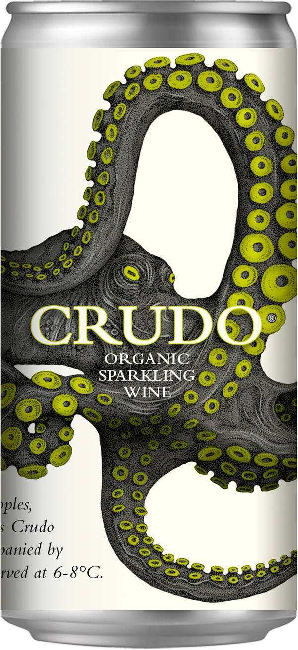 Crudo Organic Sparkling Wine Extra Dry tölkki