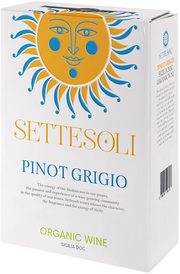 Settesoli Pinot Grigio Organic 2023 hanapakkaus