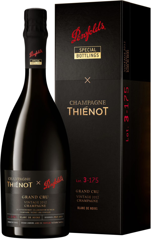 Champagne Thiénot X Penfolds Lot. 3-175 Grand Cru Blanc de Noirs Vintage Champagne Extra Brut 2012