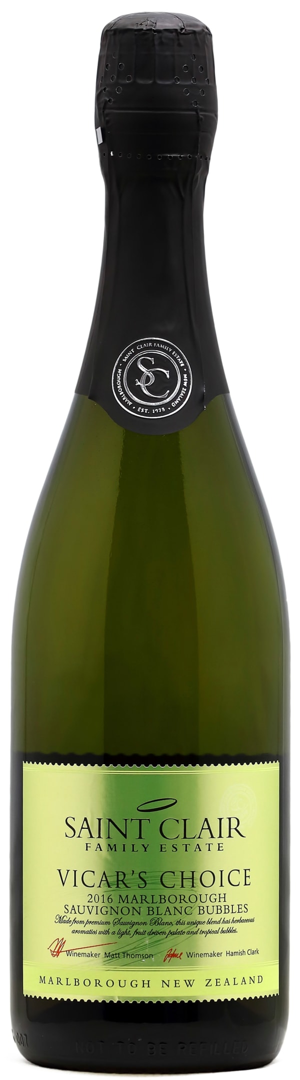 Saint Clair Vicar's Choice Sauvignon Blanc Bubbles Brut 2020 Alko