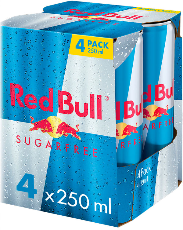 Red Bull Sugarfree 4-Pack tölkki