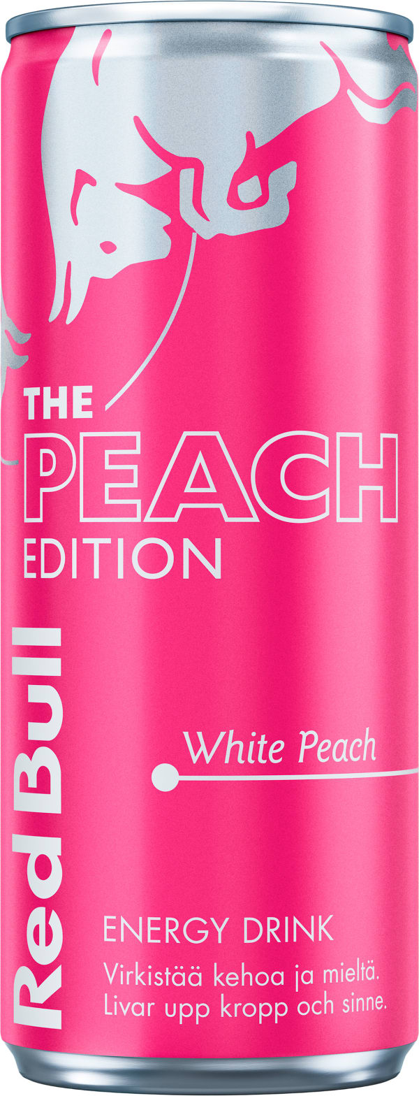 Red Bull White Peach tölkki