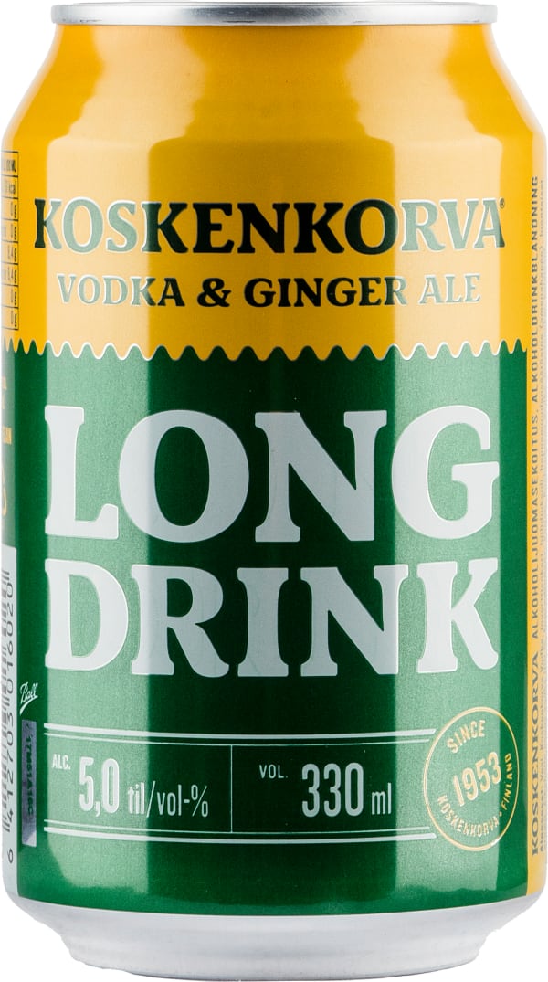 Koskenkorva Long Drink Vodka Ginger Ale can image 1 of 1