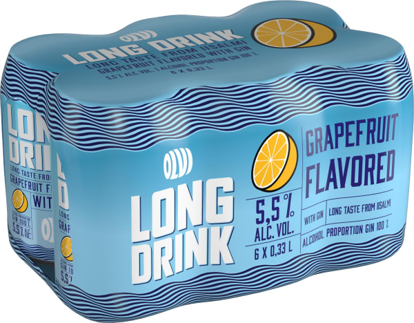 Olvi Long Drink Grapefruit 6-pack tölkki