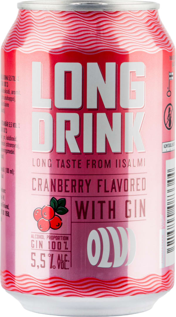 Olvi Long Drink Cranberry  tölkki