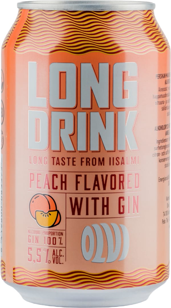 Olvi Long Drink Peach tölkki
