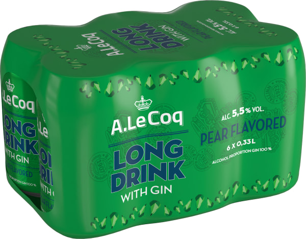 A. Le Coq GIN Pear Long Drink 6-pack tölkki
