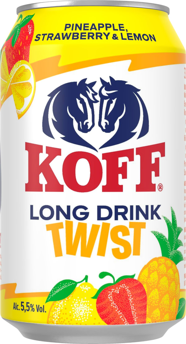 Koff Long Drink Twist Pineapple-Strawberry-Lemon  tölkki