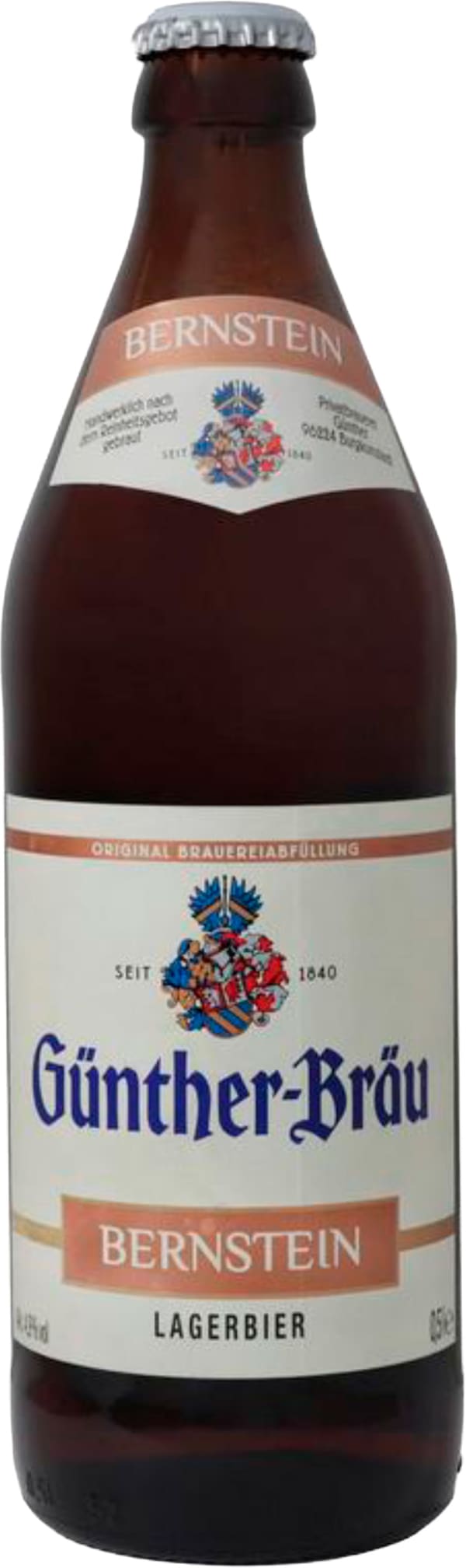Günther-Bräu Bernstein Lagerbier