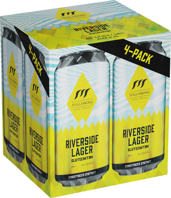Mallaskoski Riverside Lager 4-pack tölkki tölkki