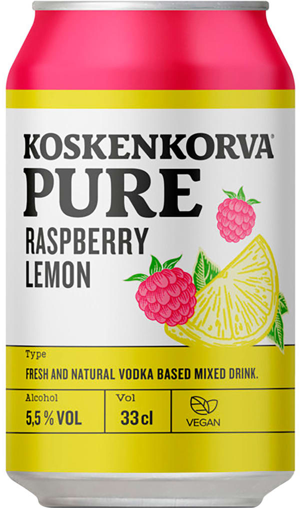 Koskenkorva Pure Raspberry Lemon can image 1 of 1