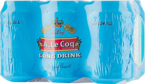 A. Le Coq Grapefruit Long Drink 6-pack tölkki