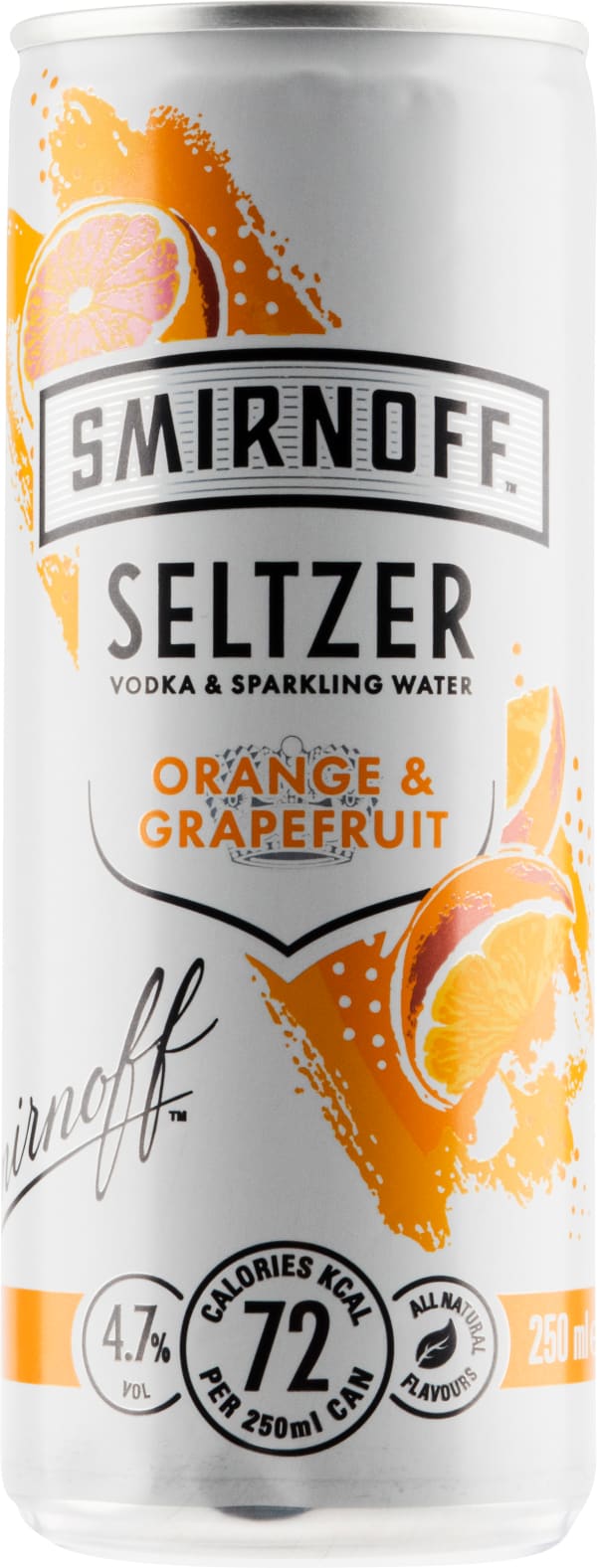 Smirnoff Seltzer Orange & Grapefruit can Alko
