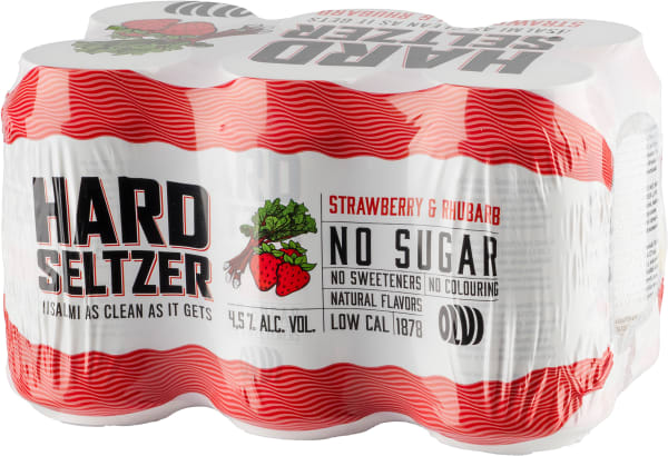 Olvi Hard Seltzer Strawberry&Rhubarb 6-pack tölkki