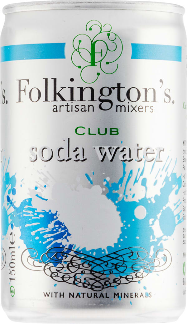 Folkington's Club Soda Water can | Alko