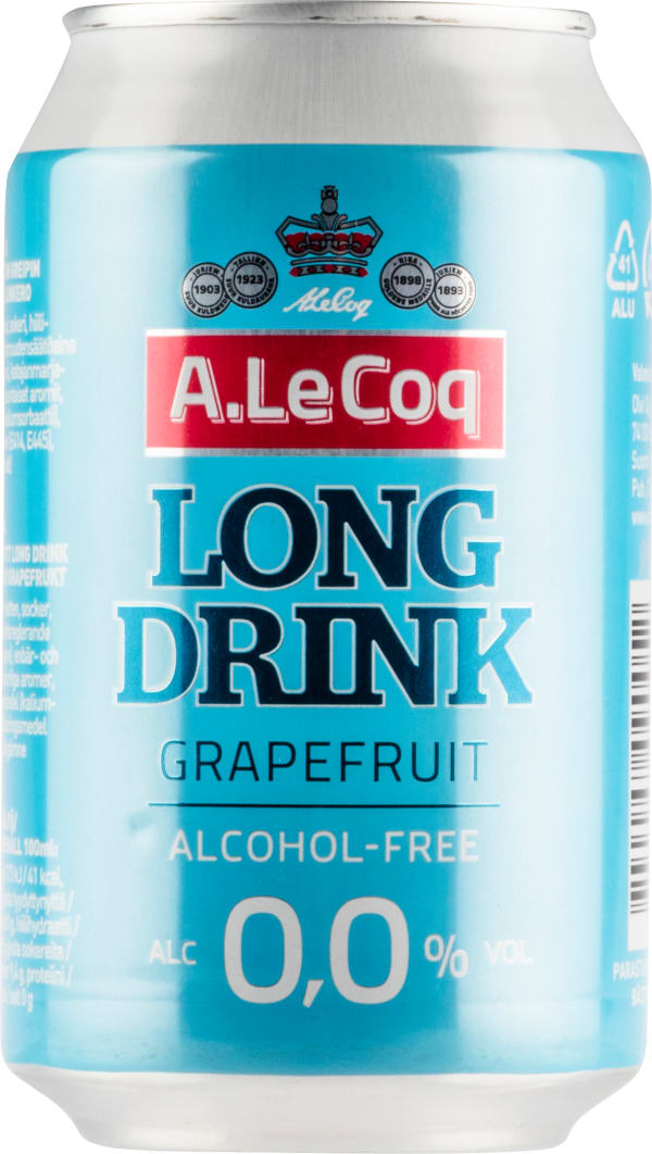 A. Le Coq Long Drink Grapefruit Alcohol-free tölkki