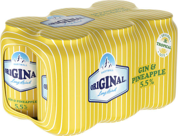 Original Long Drink Pineapple 6-pack tölkki