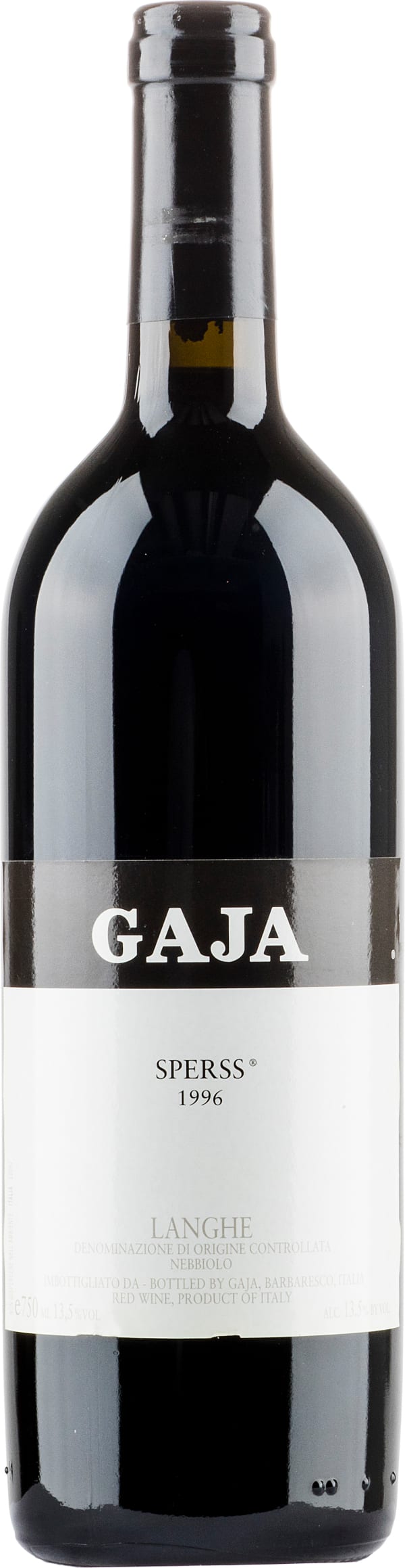 Gaja Sperss Langhe Nebbiolo (1plo/asiakas, 1fl/kund, 1btl/customer) 1996