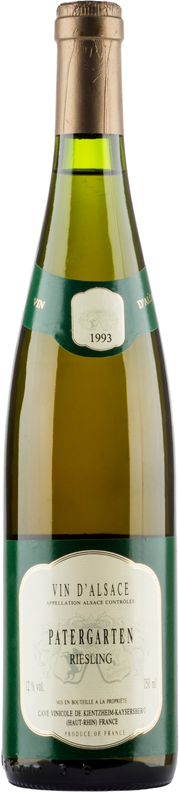 Kientzheim-Kayserberg Patergarten Riesling  (erittäin rajallinen saatavuus, 1plo/asiakas) 1993