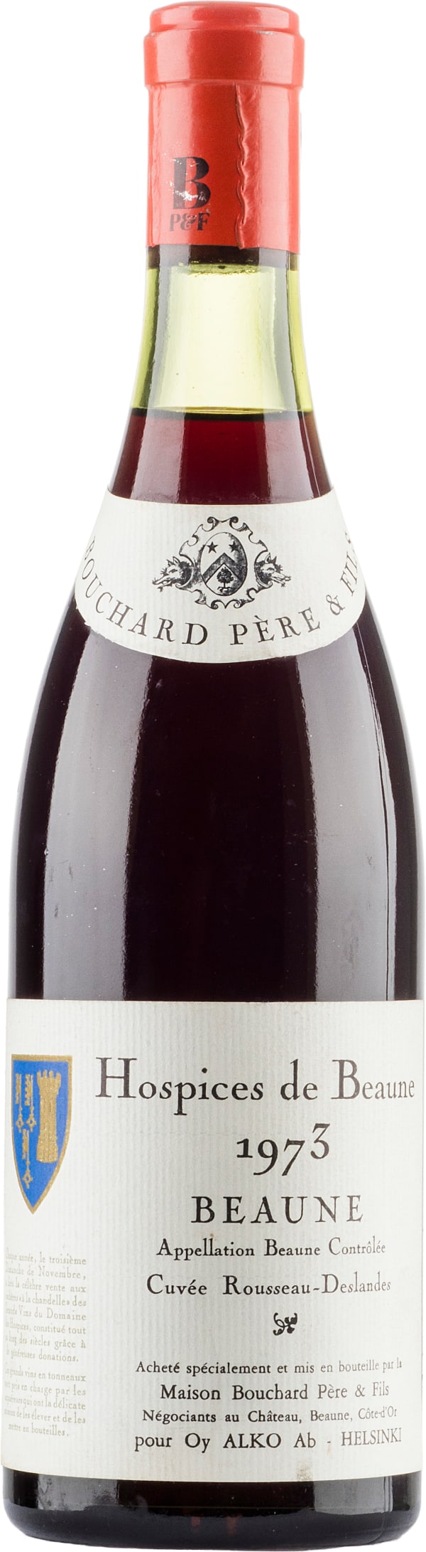 Hospices de Beaune Cuvée Rousseau-Deslandes (erittäin rajallinen saatavuus, 1plo/asiakas) 1973