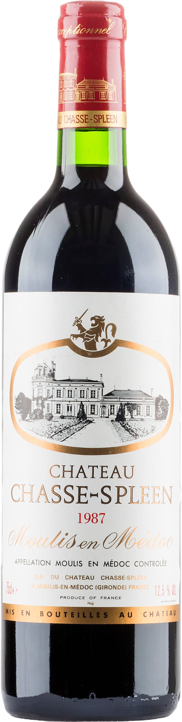 Château Chasse-Spleen (erittäin rajallinen saatavuus, 1plo/asiakas) 1987